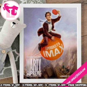 Marty Supreme Official Poster 2026 Dream Big In Imax January 30 Home Decor Poster Canvas