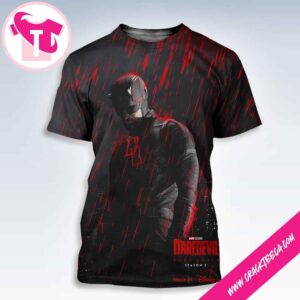 Marvel Television’s Daredevil Born Again Season 2 Premieres March 24 2026 On Disney All Over Print Shirt