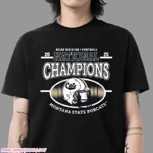 Montana State Bobcats 2025-26 FCS Football National Championship Locker Room T-Shirt