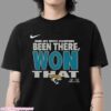 Nike Carolina Panthers 2025 NFC South Division Champions Locker Room Trophy Collection Unisex T-Shirt
