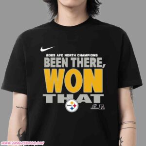 Nike Pittsburgh Steelers 2025 AFC North Champions Been There Won That Locker Room T-Shirt