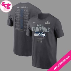 Nike Seattle Seahawks 2025 NFC Champions Roster Unisex T-Shirt