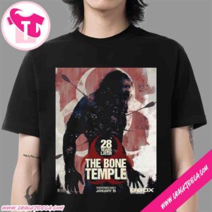 Official Poster For 28 Years Later The Bone Temple At D-Box January 16 2026 T-Shirt