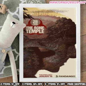 Official Poster For 28 Years Later The Bone Temple At Fandago January 16 2026 Decor Poster Canvas