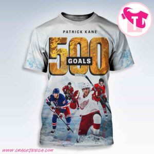 Patrick Kane Detroit Red Wings 500 Goals All Over Print Shirt