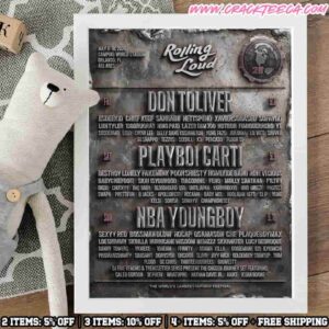 Rolling Loud 2026 Lineup On May 8-10 At Camping World Stadium In Orlando Florida Decor Poster Canvas