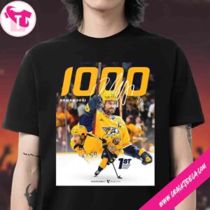 Roman Josi Becomes The First Player In Nashville Predators History To Play His First 1000 NHL Games With The Franchise T-Shirt