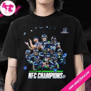 Seattle Seahawks 2025 NFC Championship Victory Road To Super Bowl LX 2026 T-Shirt