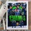 Super Bowl LX Matchup Is Set New England Patriots Vs Seattle Seahawks Official Game Poster Canvas Super Bowl LX Matchup Is Set New England Patriots Vs Seattle Seahawks Official Game Poster Canvas