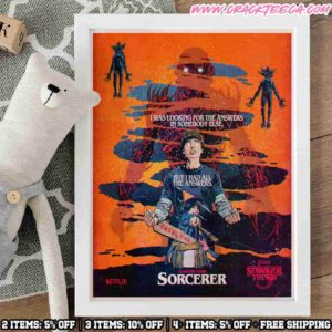 Stranger Things 5 Chapter 4 Sorcerer Artwork By Butcher Billy Decor Poster Canvas