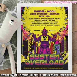 System Overload Festival 2026 Lineup At Rawhide Event Center On February 27-28 Poster Canvas