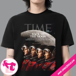 TIME Magazine Cover The Historic Journey Back to the Moon with Artemis II Memorial T-Shirt