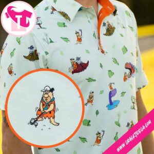 The Flintstones Loyal Order Of Dinosaurs Tourney All Day Golf Polo Shirt