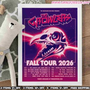 The Growlers Fall Tour 2026 West Coast Home Decor Poster Canvas