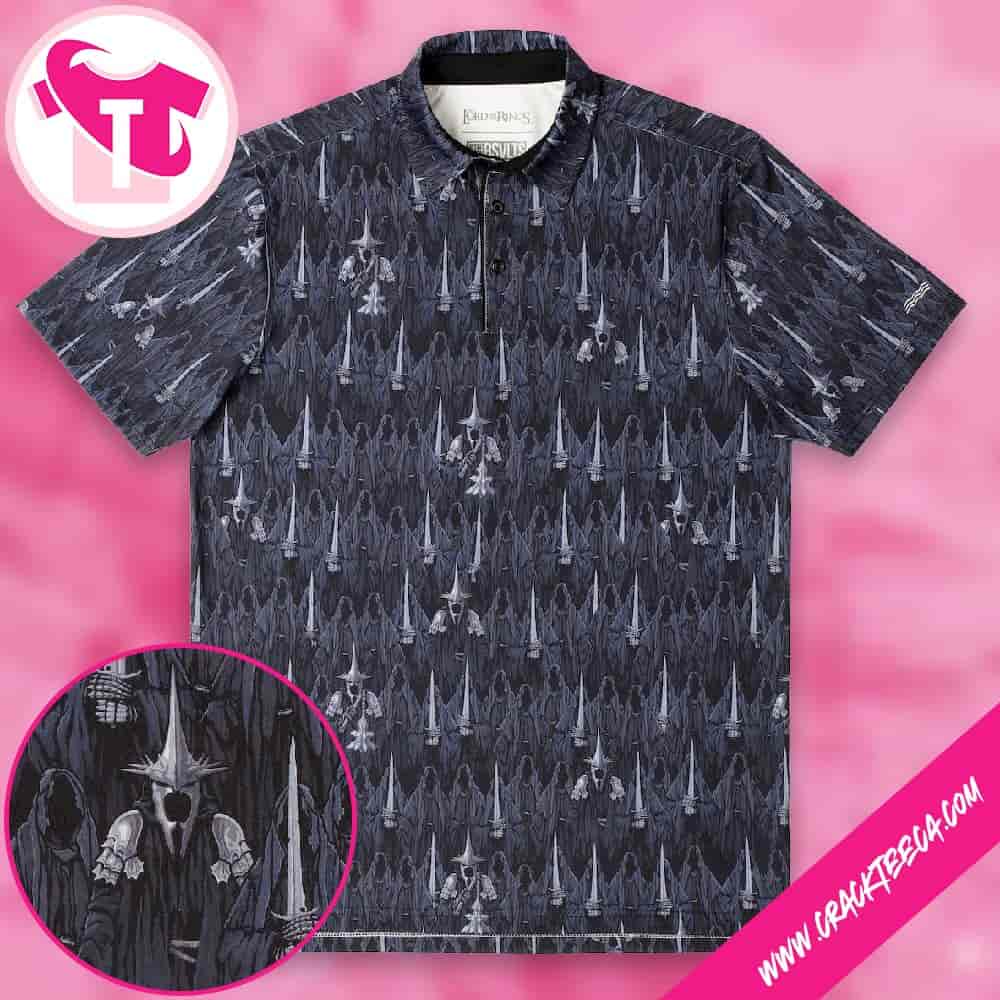 The Lord Of The Rings Feel The Wraith All Day Golf Polo Shirt The Lord Of The Rings Feel The Wraith All Day Golf Polo Shirt