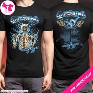 The Offspring Spark Plug Skeleton Supercharged Worldwide 2026 Tour Dates List Merchandise T-Shirt