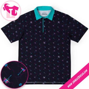 Thor Mjolnir & Stormbreaker Marvel All Day Golf Polo Shirt