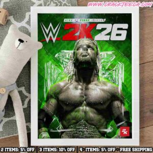 Triple H WWE 2k26 King Of Kings Edition Home Decor Poster Canvas