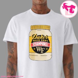Wake Forest Demon Deacons 2026 Duke’s Mayo Bowl Champions Locker Room T-Shirt