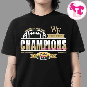 Wake Forest Demon Deacons 2026 Duke’s Mayo Bowl Champions Unisex T-Shirt
