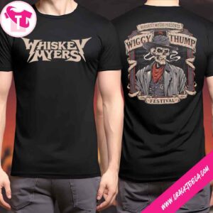 Whiskey Myers Wiggy Thump Festival 2026 Venue Poster In Palestine Texas On April 25 Two Sided T-Shirt