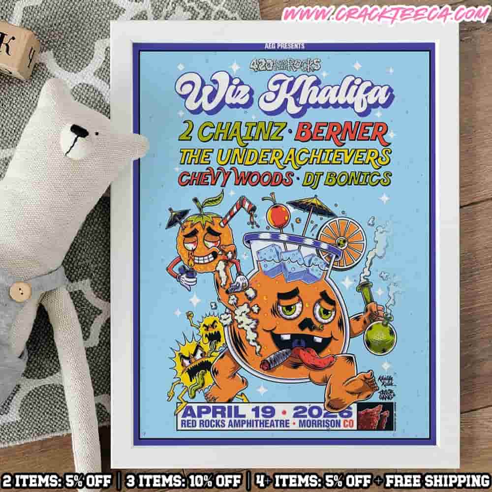 Wiz Khalifa Morrison Colorado 2026 At Red Rocks Amphitheatre On April 19 Home Decor Poster Canvas